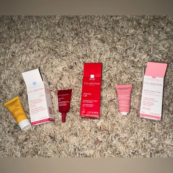 3 piece skincare clarins beauty bundle