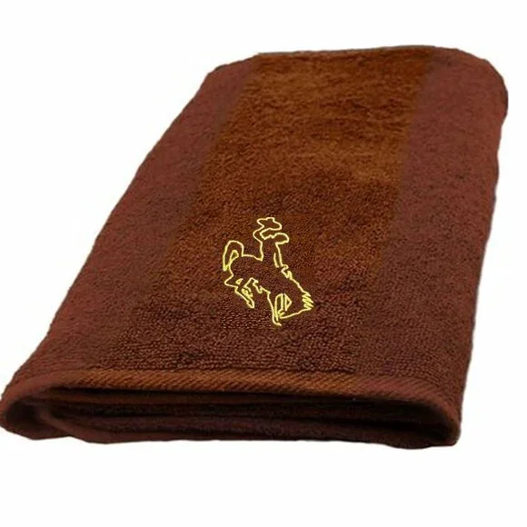 Wyoming Cowboys Hand Towel dimensions are 15 x 26 inches