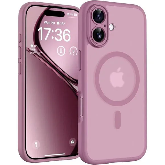 Purple 1 Iphone 17 Pro Max Full Camera Protection Translucent Matte Phone Case