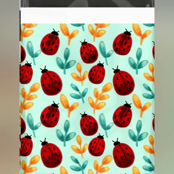 Set of 30 Ladybug Poly Mailers 10x13