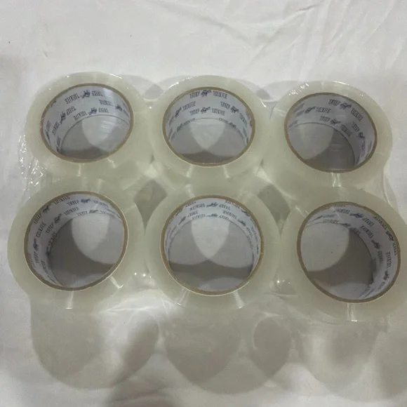6 Rolls Clear Packing Tape 2''x110‎ Yards Totaling 1980 Foot Long.