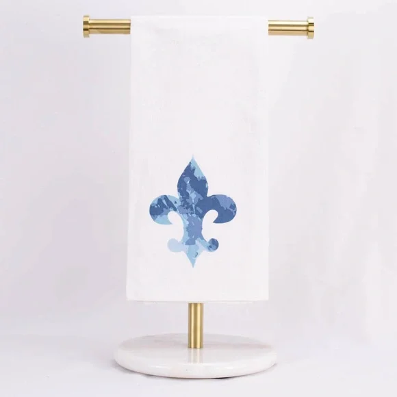 The Royal Standard Fleur-de-Lis Silhouette Hand Towel