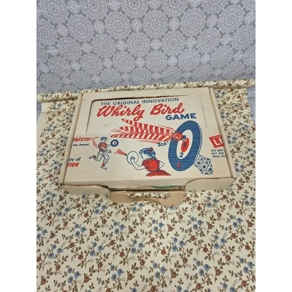 Vintage Whirly Bird Game The Original Innovation Toss Dart Game 100% Safety