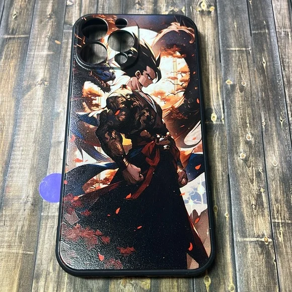 5for$10 Dragon Ball Z Silicone IPhone 13 Pro Max Gohan Dragon Kimono Phone Case