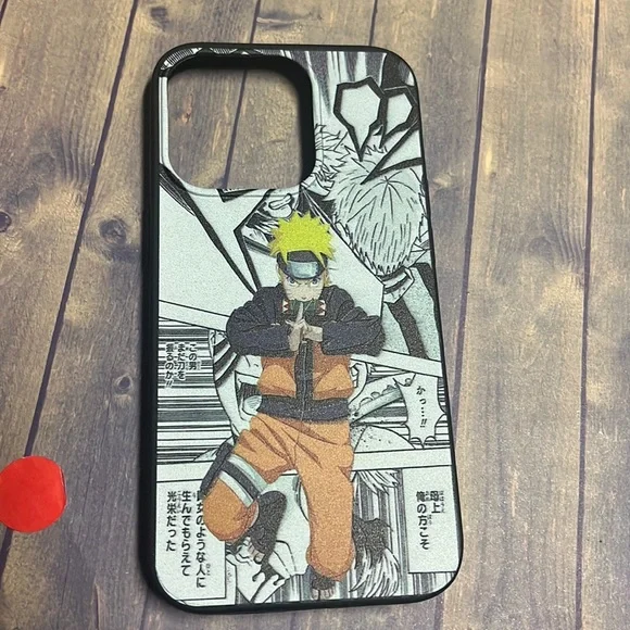5for$10 iPhone 14 Pro Phone case Anime Naruto Uzumaki Manga background case NWT