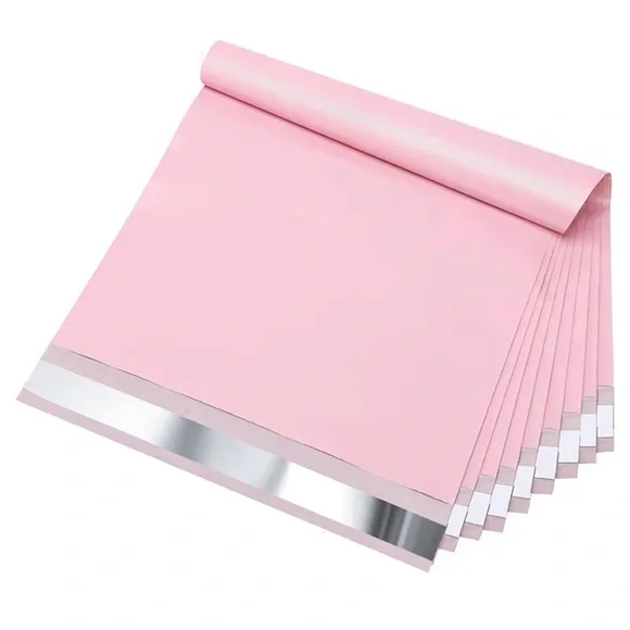 25 Count 10” x 13” Light Pink Poly Mailer Bags