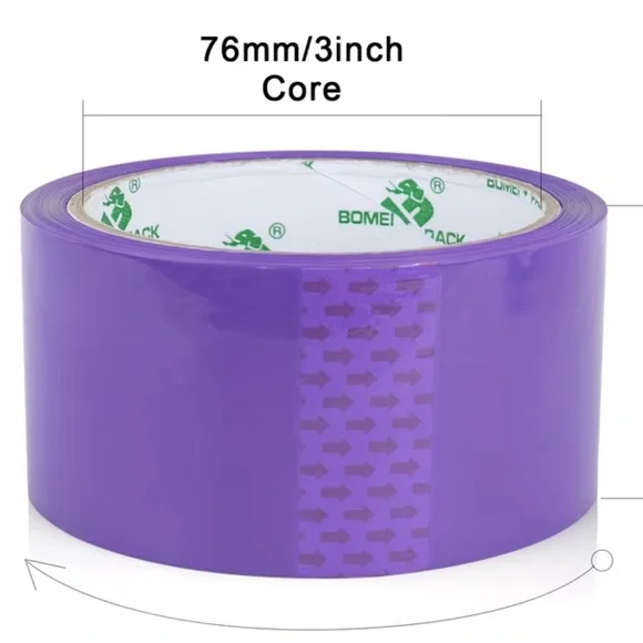 Purple Packing Tape Shipping Tape Roll Cute Packaging Supplies 50 Yards