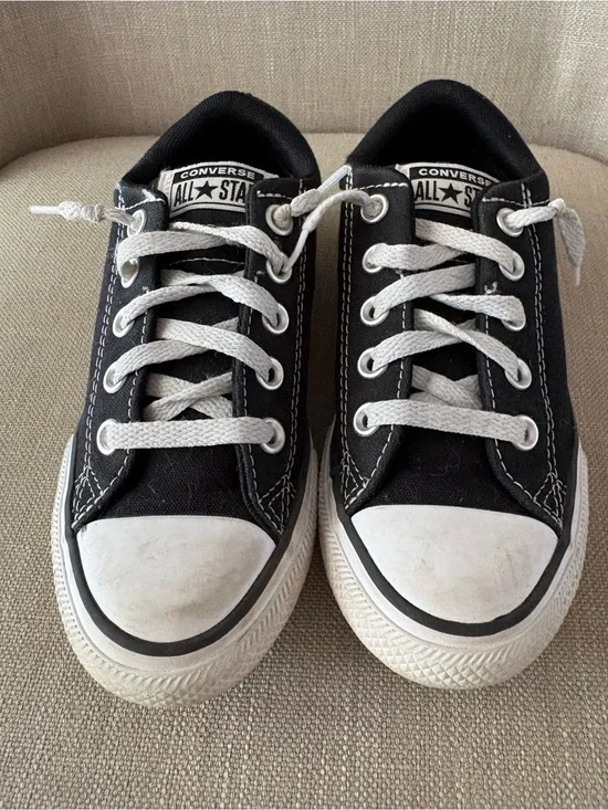 Converse Kids Black and White Low Top Chuck Taylor Sneakers
