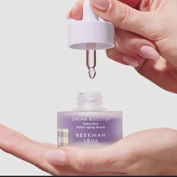 Beekman 1802 Bakuchiol Serum in Lavender Bottle