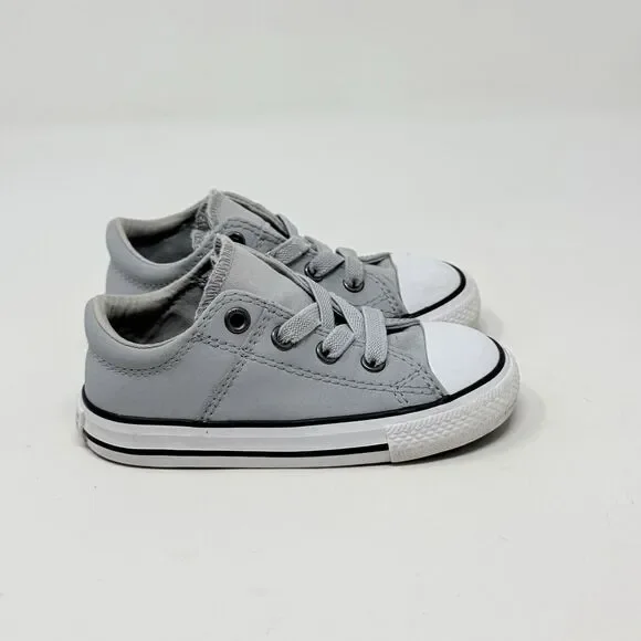 Converse All Star Maddie Sneakers Baby Kids Size 7 Gray Low Top Slip On Shoes