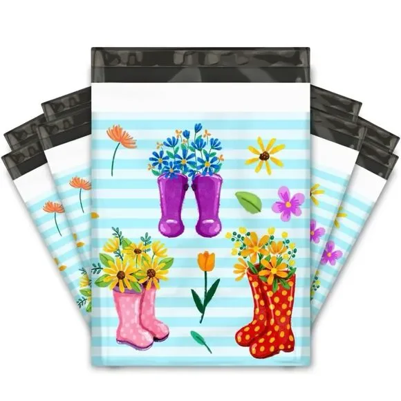 25 CT 10x13 Rubber Boots Poly Mailers Premium Bags