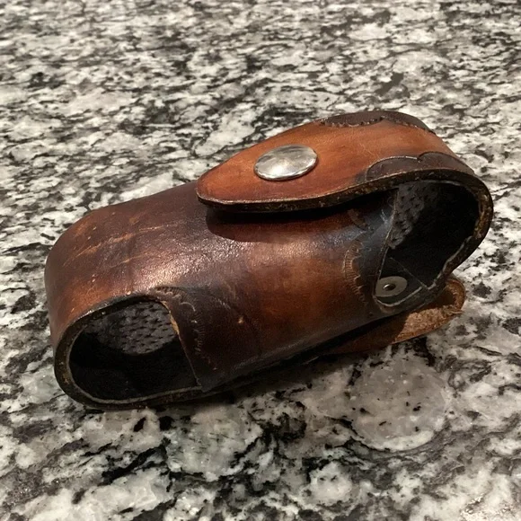 🟤 Leather Sheath for a Multi Tool - Cell Phone - Knife - Small Firearm - More