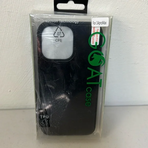 GOAT iPhone 14 Pro Max phone case black nano suction technology protective shell