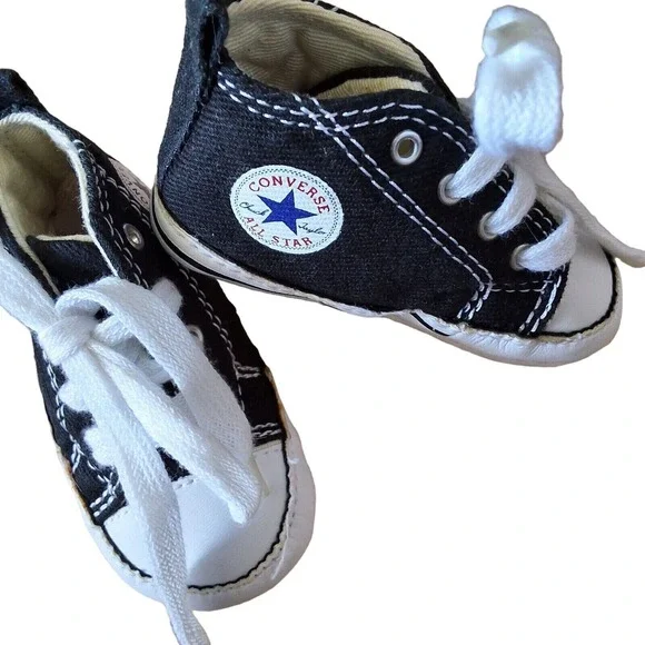 Converse All-Star Chuck Taylor High Top Crip Sneakers Baby Infant Size‎ One 1