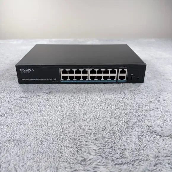 NICGIGA 19 Port Network Power Over Ethernet‎ Switch, VLAN Mode.