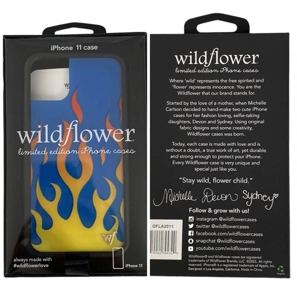 Wildflower Limited Edition Original Flames Fire iPhone 11 Case