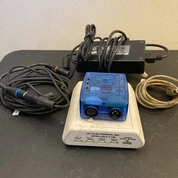 Intelligent DMX Interface + J&J Electronics‎ Intelliglo 110 + Wires - Untested