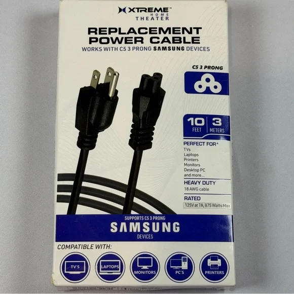 Xtreme Black‎ Replacement Power Cable