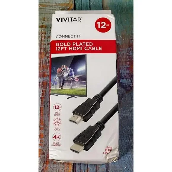 Vivitar Gold Plated 12ft‎ HDMI Cable