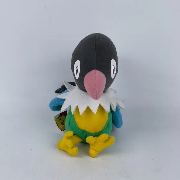 Jakks Pacific 2007 Pokemon Chatot Colorful Bird Parrot‎ Plush 6