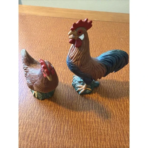 Schleich 13126 Rooster & Hen (Chicken) *Retired/Farm Life '98-99 RARE