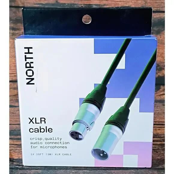 NORTH XLR Cable 10ft for‎ Microphones
