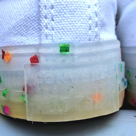 CONVERSE All Star Chuck Taylor Confetti Rainbow Toddle Youth Sneakers NWT