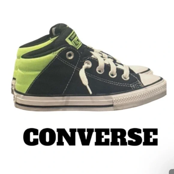 Authentic Converse designer signature canvas high top sneakers sz 13 kids