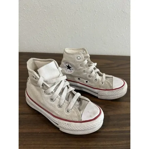 Converse Kids Size 11 Chuck Taylor All Star Canvas High Top Sneaker White