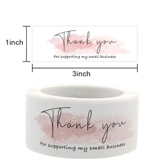 Thank You Stickers for Small Business 10 Indivdual
