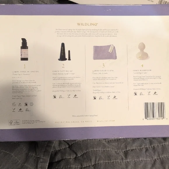 Skincare Set with Purple and Black Accents