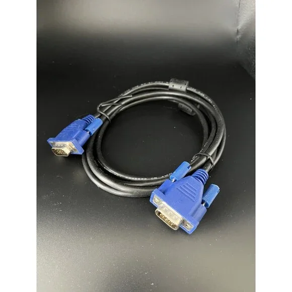 5FT VGA SVGA Cable Adapter Male to Male LCD PC TV Fast Shipping