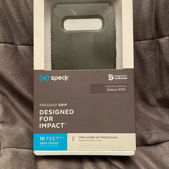 Speck Presidio grip case for Samsung Galaxy S10+-black