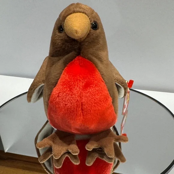 TY Beanie Baby Early Brown and Red Robin #616 - Soft Pet Bird Plush NWT