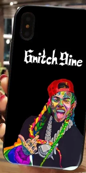 Phone case Rubberized 6ix 9ine printed image For IPhone 11 Promax