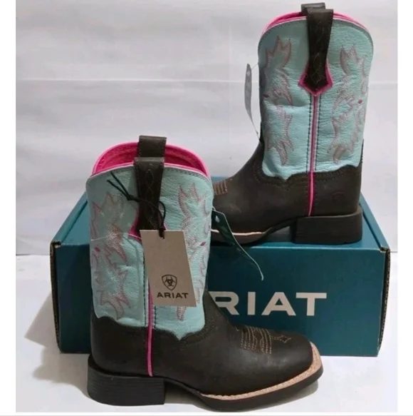 Ariat Tombstone Western Wide Square Toe Kids Boots‎
