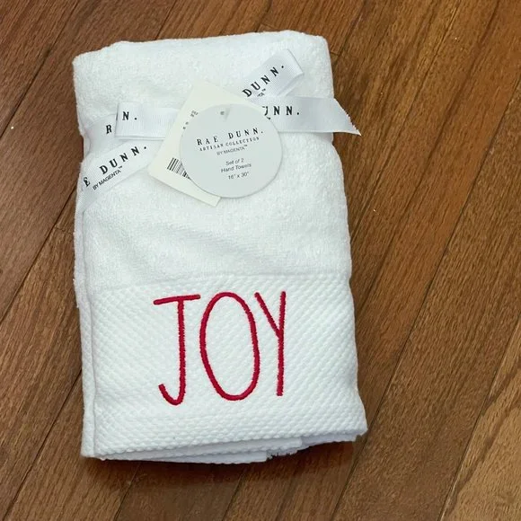 New Rae Dunn by Magenta Joy Hand Towel Set P5