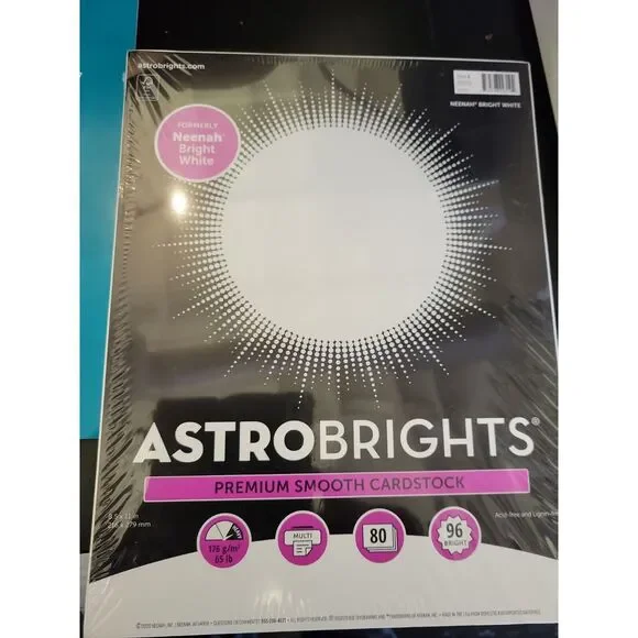 NEW Astrobrights Neenah White 8.5