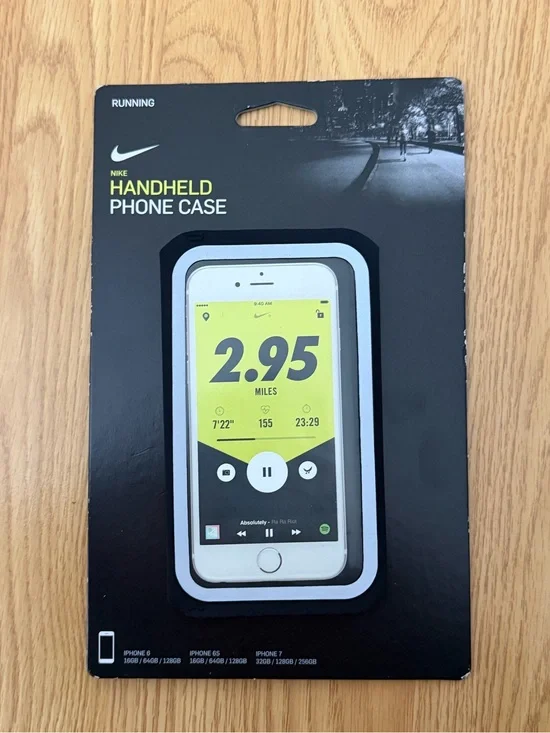 Nike iPhone Handheld Phone Case in Black and White Trim