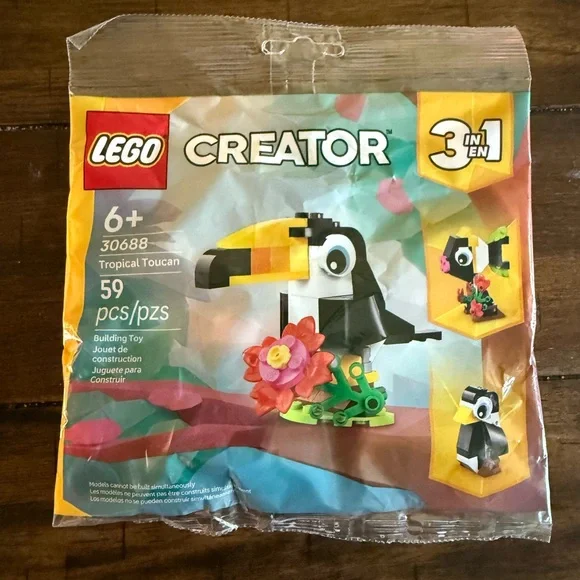 LEGO Creator Tropical Toucan NEW SEALED! 3 in 1 Set #30688