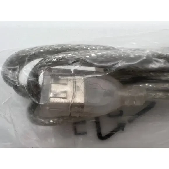 USB Male Female Cord Extender 2ft Silver Braided C620-370020-A New In Sealed Bag