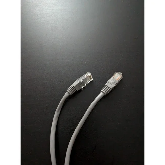 Ethernet Cable 6ft, Gray, Cat-5 Internet Connection Cable Networking