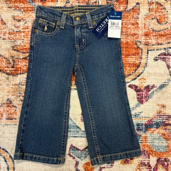 Ralph Lauren Kids Girls Stretch‎ Denim Jeans 18M NWT