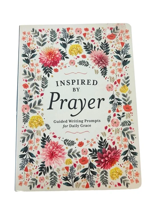 Inspired by Prayer Guided Journal - Floral Cover (Pink, Coral, Gold, Green)