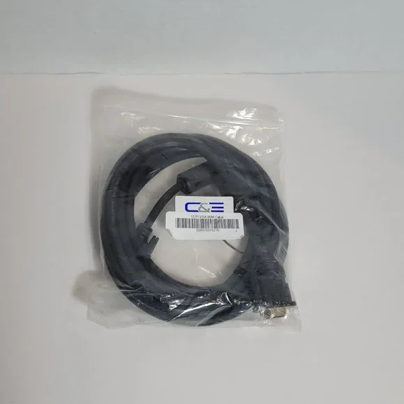 C & E Electronics VGA M/M 10ft. Cable New