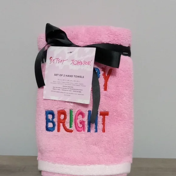 Betsey Johnson Christmas Towel Set New