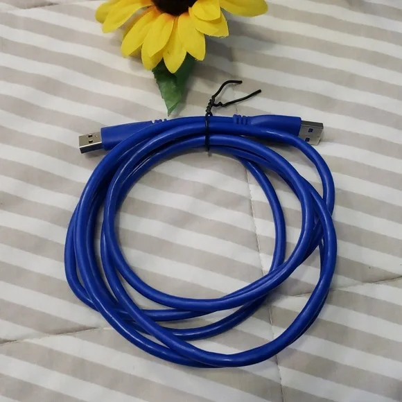 USB to USB cable 6' length blue BOGO8