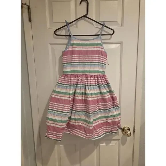 Polo ralph Lauren size 12 oxford Girls' Striped Sleeveless Summer Dress