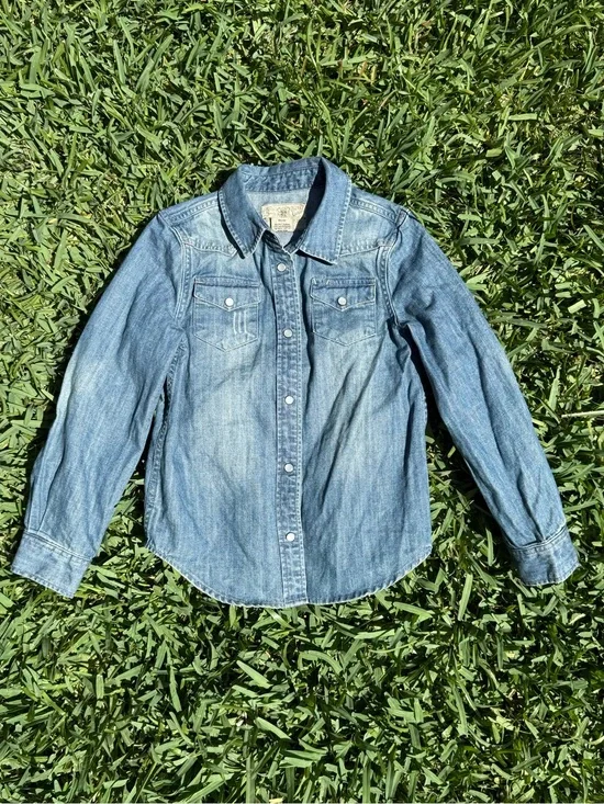 Ralph Lauren (heavy) Denim Shirt in Faded Blue