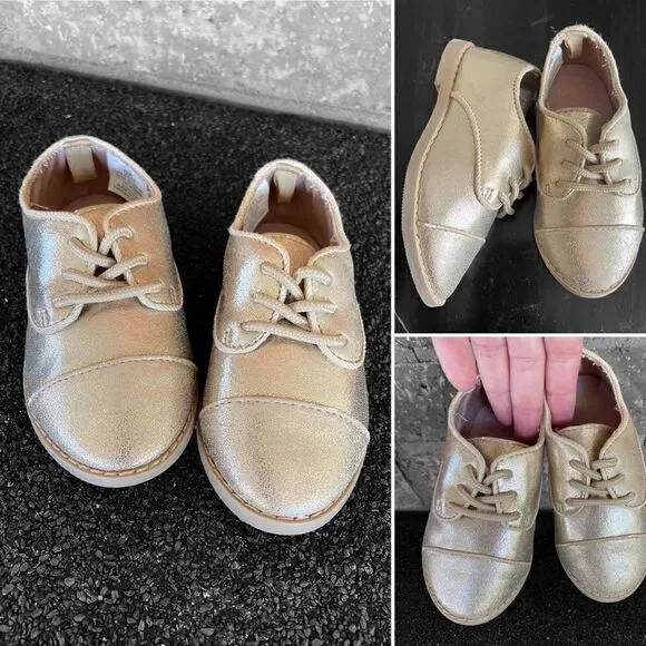 Gymboree gold oxfords